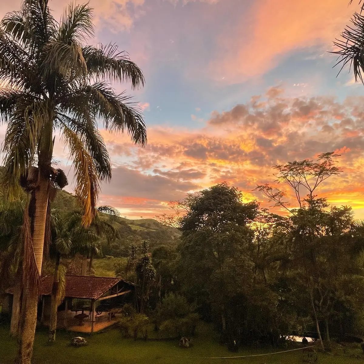 Cena da vida rural na Fazenda Neuchatel em Guaratinguetá
